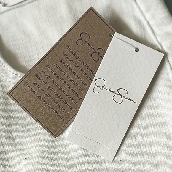 Jessica Simpson White  High Waist Shorts - Picture 7 of 10